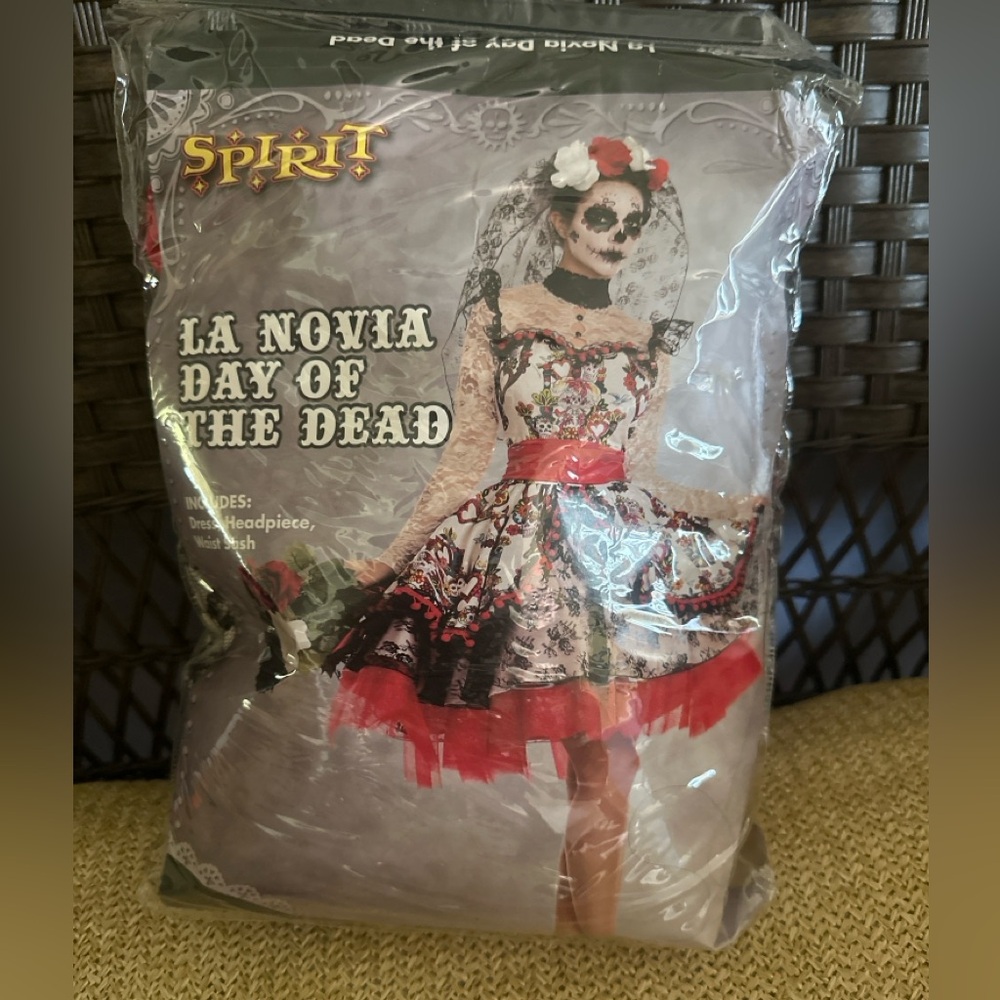 Brand new costume from spirit. Day of the Dead. Size large 12-14